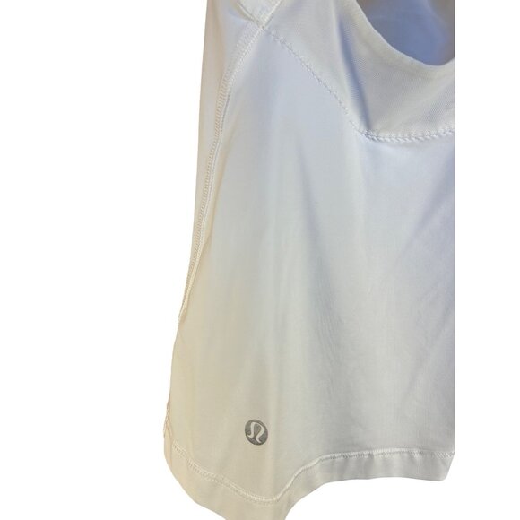 Lululemon Womens XS White Racerback Compression Tank Top Built in Bra - Picture 3 of 8
